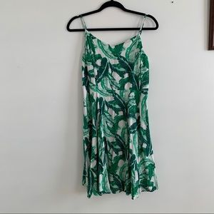 Palm Leaf Printed Dress